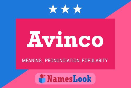 Avinco Name Poster