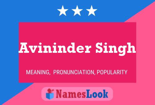 Avininder Singh Name Poster