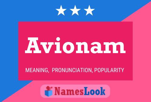 Avionam Name Poster