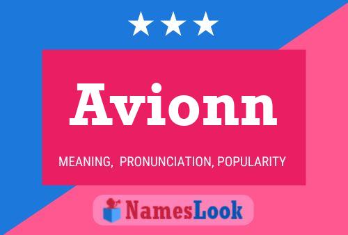 Avionn Name Poster