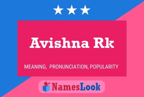 Avishna Rk Name Poster