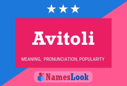 Avitoli Name Poster