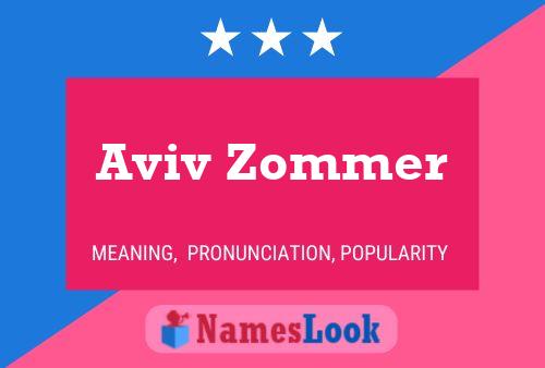 Aviv Zommer Name Poster