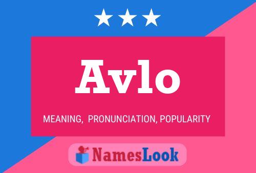 Avlo Name Poster