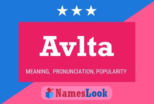 Avlta Name Poster