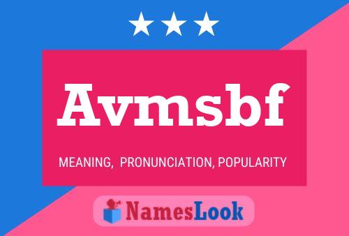 Avmsbf Name Poster