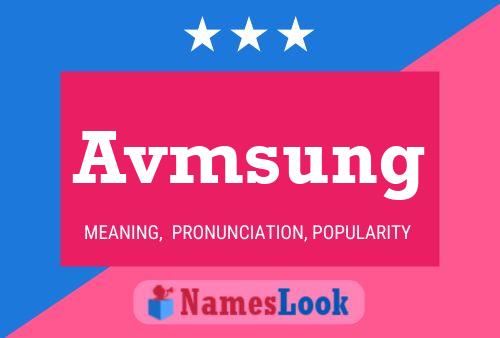 Avmsung Name Poster