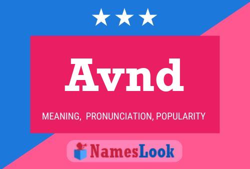 Avnd Name Poster