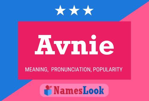 Avnie Name Poster