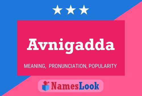 Avnigadda Name Poster