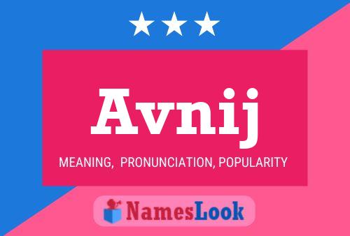 Avnij Name Poster