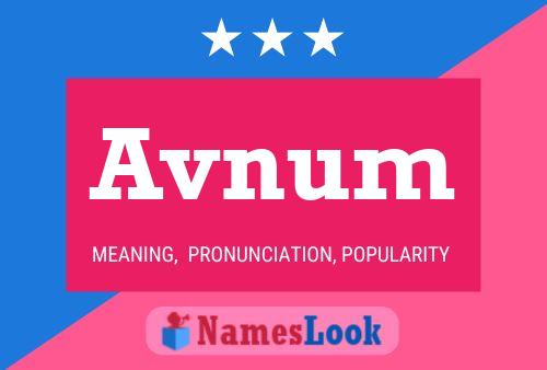 Avnum Name Poster