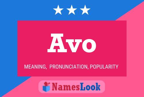 Avo Name Poster