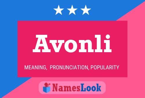 Avonli Name Poster