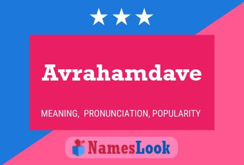 Avrahamdave Name Poster