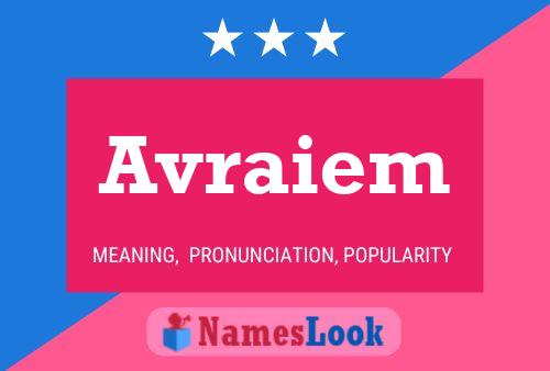 Avraiem Name Poster