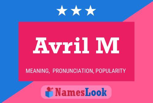 Avril M Name Poster