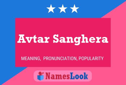 Avtar Sanghera Name Poster