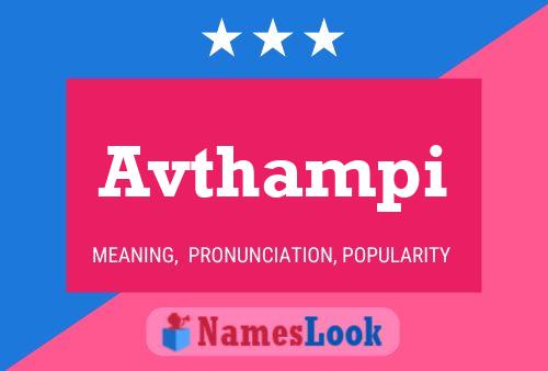 Avthampi Name Poster