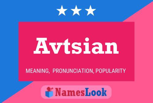 Avtsian Name Poster