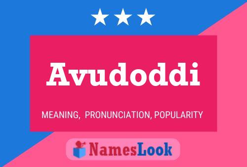 Avudoddi Name Poster