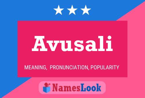 Avusali Name Poster