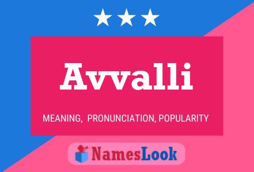 Avvalli Name Poster