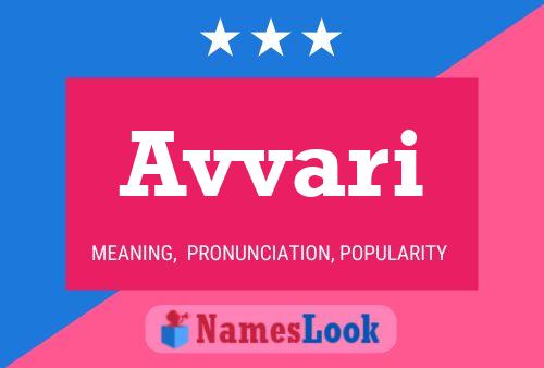 Avvari Name Poster