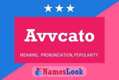 Avvcato Name Poster