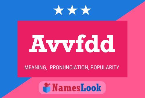 Avvfdd Name Poster