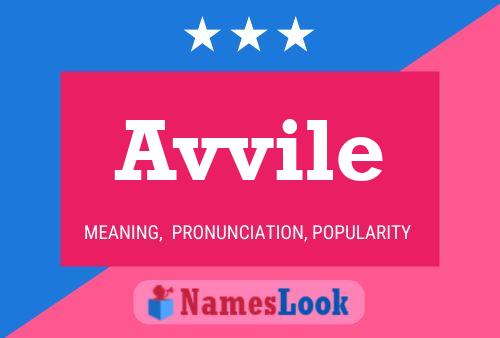 Avvile Name Poster