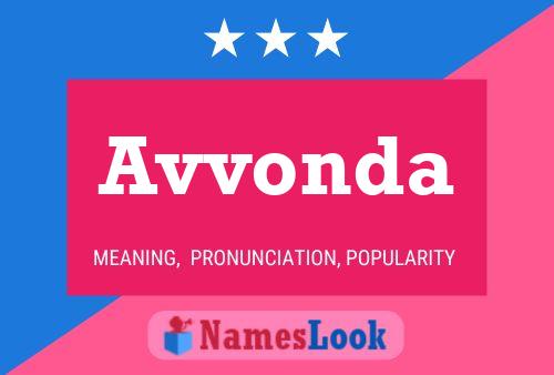 Avvonda Name Poster