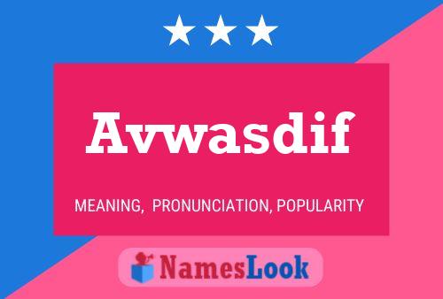 Avwasdif Name Poster