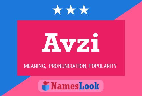 Avzi Name Poster