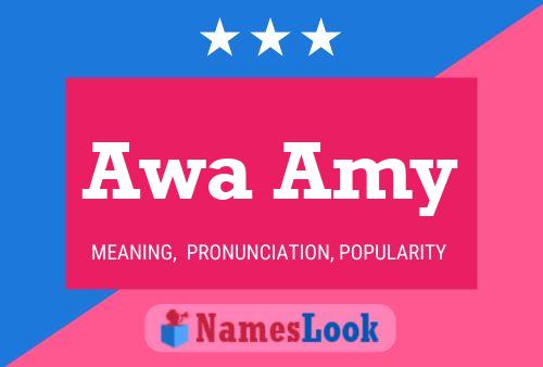 Awa Amy Name Poster