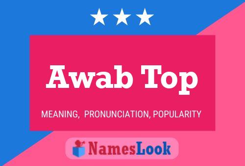 Awab Top Name Poster