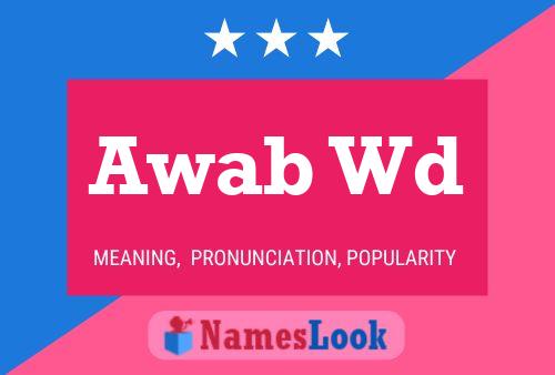 Awab Wd Name Poster