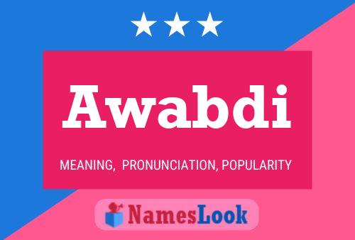 Awabdi Name Poster