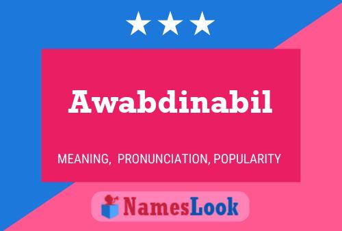 Awabdinabil Name Poster