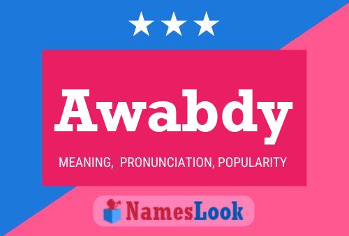 Awabdy Name Poster