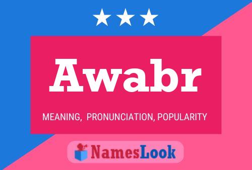 Awabr Name Poster