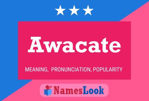 Awacate Name Poster