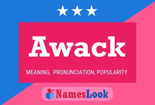 Awack Name Poster