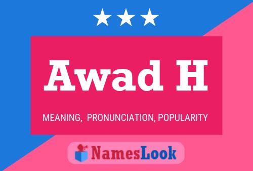 Awad H Name Poster