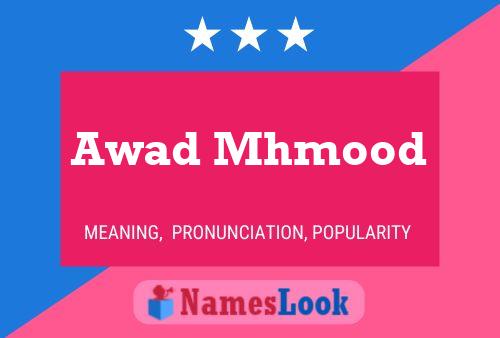 Awad Mhmood Name Poster