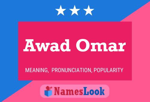 Awad Omar Name Poster