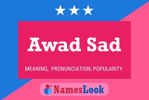 Awad Sad Name Poster