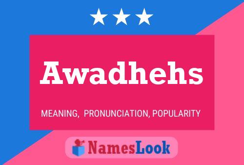 Awadhehs Name Poster