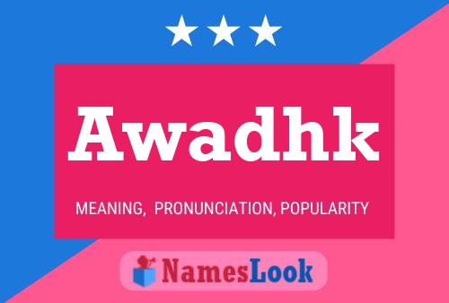 Awadhk Name Poster