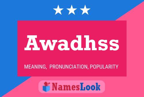 Awadhss Name Poster